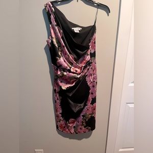 Maggy London One Shoulder Cocktail Dress - 14